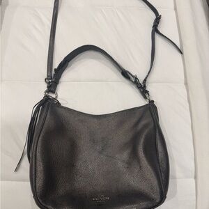 Coach Pebbled Leather Hobo Clutch
